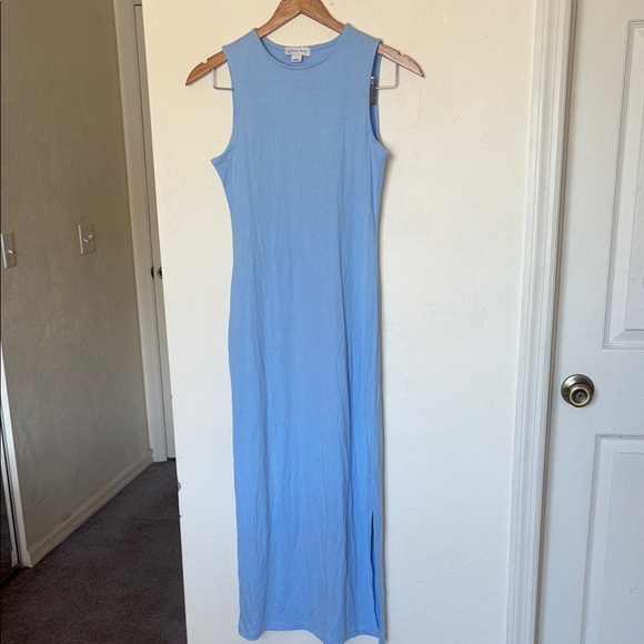 Gianni Bini Dresses & Skirts - Gianni Bini Blue Sheath Maxi Dress with Slit